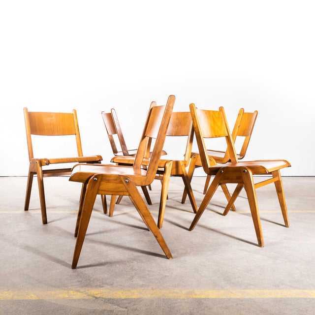 Simple Stacking Dining Chair from Casala, 1950s For Sale - Image 3 of 11