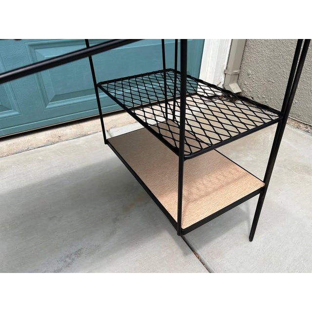 Arthur Umanoff Rare MCM Iron Hairpin Legs and Formica Top Student Desk For Sale - Image 4 of 6