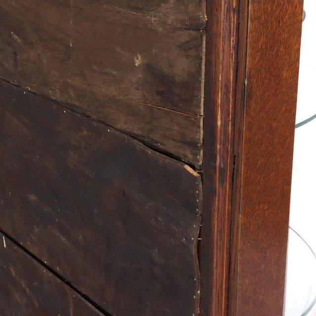 Antique Rj Horner Foliate Carved Oak China Cabinet With Mirror Circa 1900, Attributed For Sale - Image 16 of 17