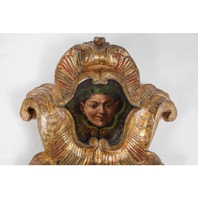 Early 19th Century Whimsical, Polychrome Wall Plaques, circa 1805 - A Pair For Sale - Image 5 of 9