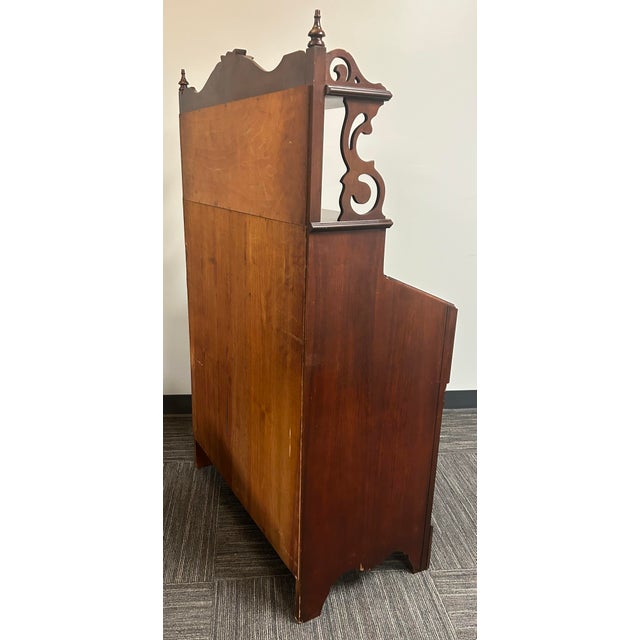 Wood Early 20th Century Victorian Secretary Desk For Sale - Image 7 of 7