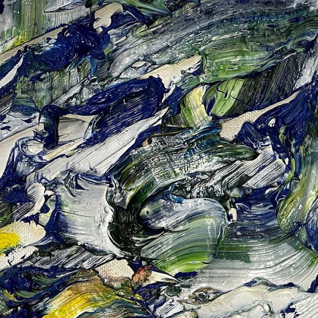 Abstract Contemporary Abstract Oil on Canvas Painting "Untitled 21312" by Martín Reyna For Sale - Image 3 of 3