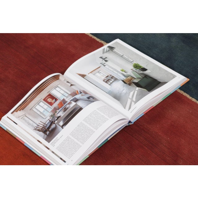 Red Vintage Anatolian Patchwork Rug With Red and Blue Striped Design - Rug & Kilim For Sale - Image 8 of 9