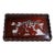 1990s Chinese Zitan Wood Tray With Mother-of-Pearl Deer and Crane Inlay For Sale