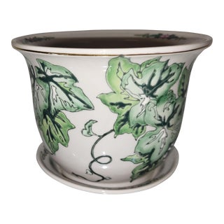 1980s Ivy Planter With Saucer For Sale