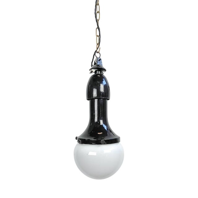 Antique Bauhaus Pendant Light by Bergmann, 1890s For Sale
