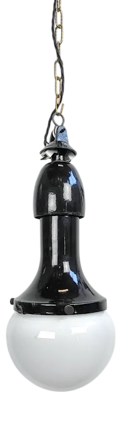 Antique Bauhaus Pendant Light by Bergmann, 1890s