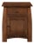 Mission White Oak 1 Drawer 1 Door Inlay End Table - Walnut Stain For Sale