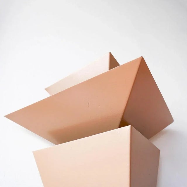 Metal Triangular Wall Light, 1980s For Sale - Image 7 of 10