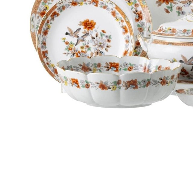 Porcelain Magnolia Dinner Service from Vista Alegre, Set of 61 For Sale - Image 3 of 6