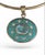 Modern Sol Pendant, Turquoise With Blue Topaz, Diamonds & 14k Gold For Sale - Image 3 of 12