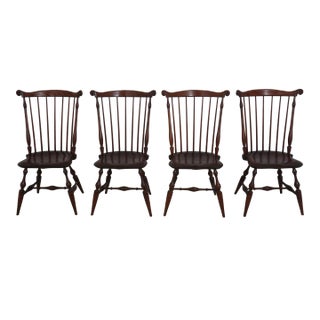 Set of 4 Dr Dimes Windsor Style Dining Room Chairs For Sale