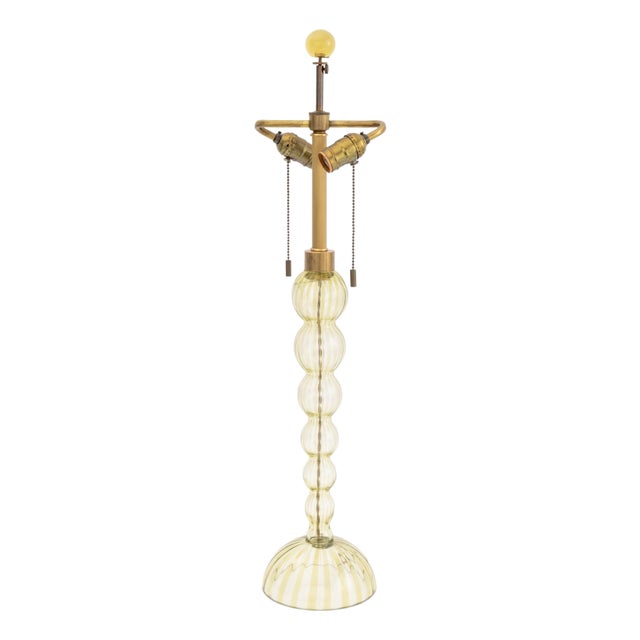 Murano Glass Table Lamp, Mid-20th Century For Sale