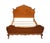 French Provincial Vintage Antique Solid Maple French Provincial Rococo Revival Full Size Bed 11200 For Sale - Image 3 of 11