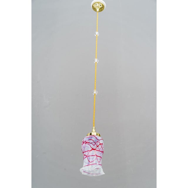 Art Deco Pendant with Opaline Glass Shade, 1920s For Sale - Image 4 of 18