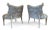 1950s Regency Asymmetrical Boudoir or Parlor Chairs - A Pair For Sale In Miami - Image 6 of 12