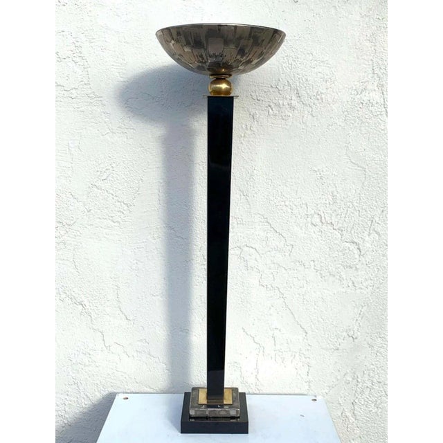 Metal Mid 20th Century Mid-Century Table Torchiere Lamp For Sale - Image 7 of 10