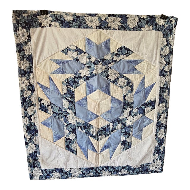 Handmade Vintage Quilt Wall Hanging For Sale