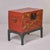 19th Century Chinese Red Lacquer Trunk on Stand With Gilt Decoration For Sale - Image 9 of 12