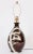 1970s Cocoa & White Brushstroke Art Pottery Table Lamp For Sale - Image 9 of 10