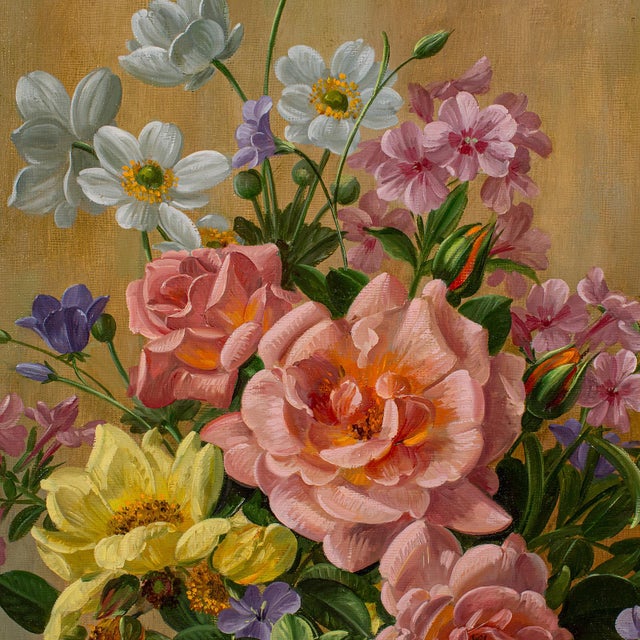 Paint 1980's Vintage Still Life Painting For Sale - Image 7 of 10