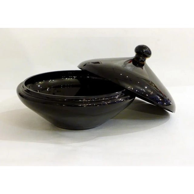 Great Boom Cup Box in Black Glass, Belgium For Sale - Image 3 of 10