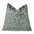 Spruce Green Velvet Pillow With Feather Down Insert For Sale