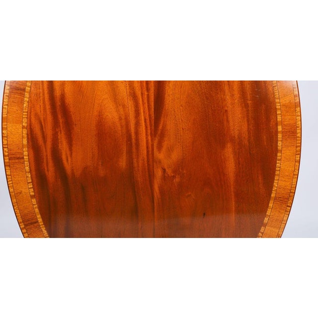 Brown Vintage 20th Century Oval Dining Table & Shield Back Chairs from William Tillman, 1980s For Sale - Image 8 of 18