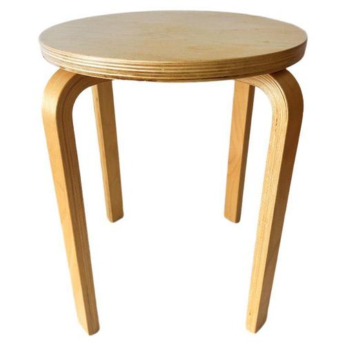 Vintage Scandinavian design Ikea stool, Frosta series, made of bent birch wood from the 1990s. This famous Scandinavian...