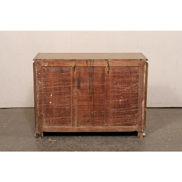 Wood Mid 20th Century Spanish Giltwood & Mirrored Console Cabinet For Sale - Image 7 of 15