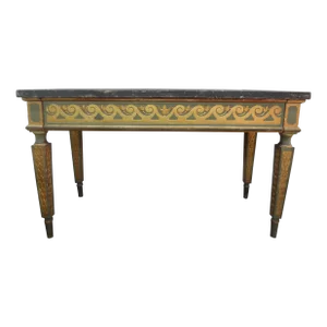19th Century Italian Louis XVI Style Giltwood Console Table