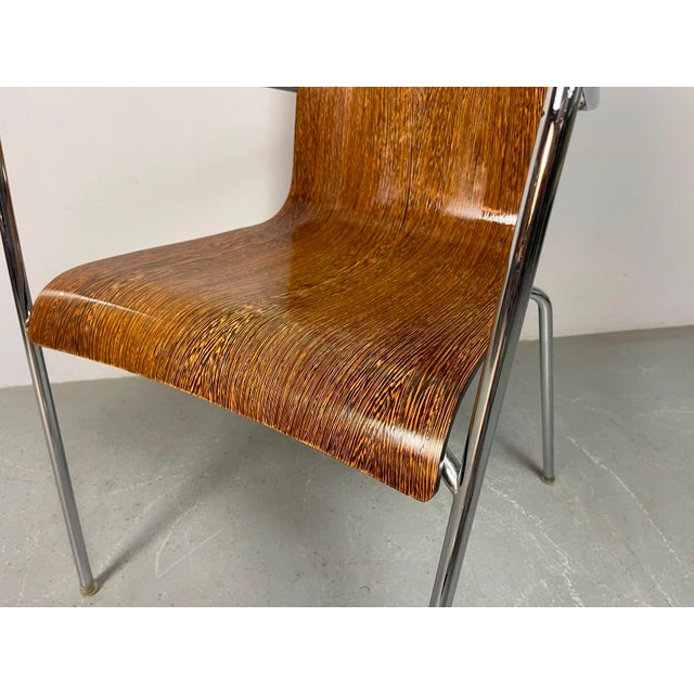 Mid-Century Modern Wengé Dining Chairs attributed to Thonet, Germany, 1990s, Set of 6 For Sale - Image 18 of 18