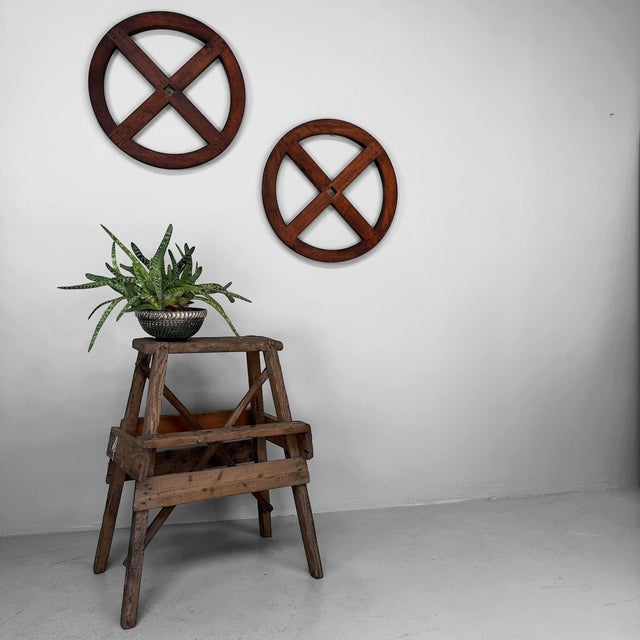 Japanese Wooden Itomaki Winding Wheel, 1920s For Sale - Image 10 of 18
