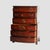 Floral Painted Chinese Chippendale Mahogany Six Drawer Highboy Chest C1920 For Sale - Image 12 of 18