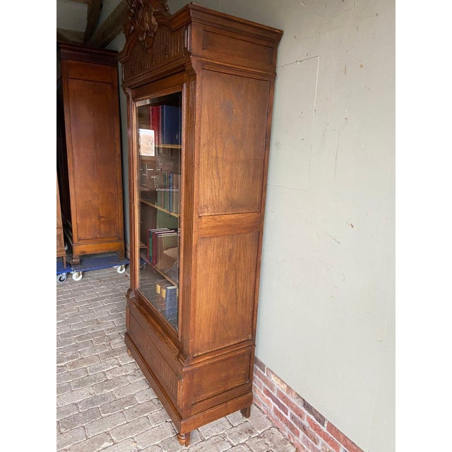 Brown 19th Century Oak Bookcase For Sale - Image 8 of 11