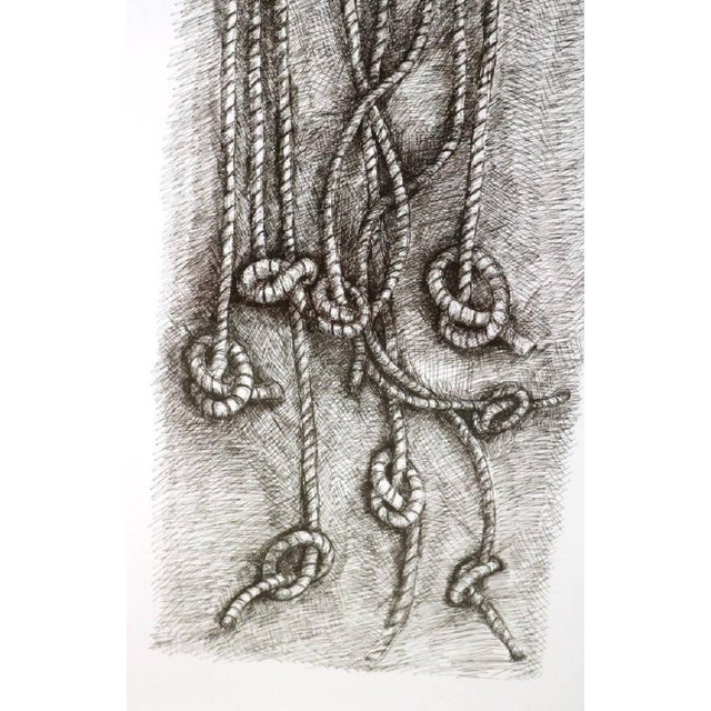 Contemporary Ken Goldman, V'Lo Totooroo I, Pen and Ink Large Scale Contemporary Drawing For Sale - Image 3 of 3