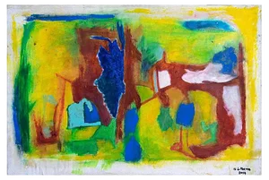 Giorgio Lo Fermo, Informal Painting, 2020, Oil Painting