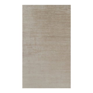 Rug & Kilim’s Oversized Modern Textural Rug in Beige-Brown Stripes and Striae - 11x19 For Sale