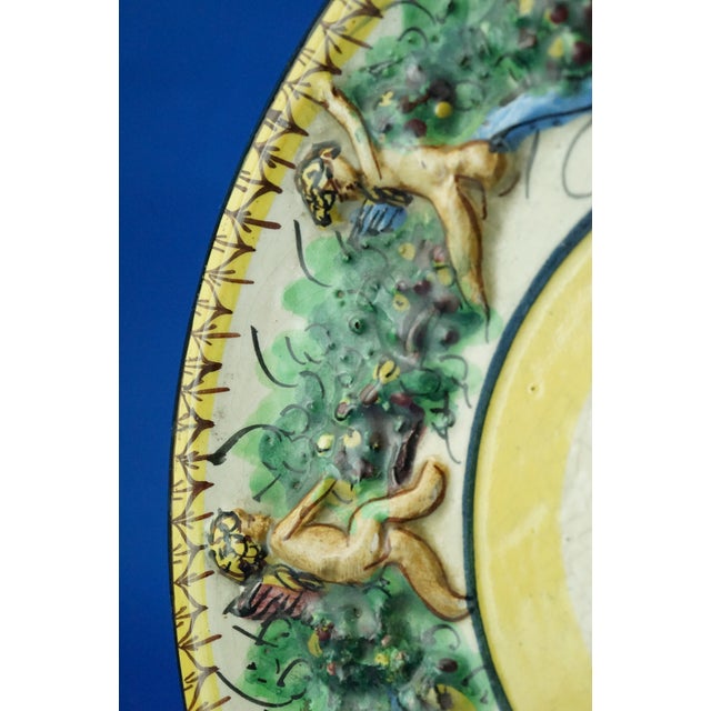 Ceramic Plates from F.A.C.I, Italy, 1930s, Set of 2 For Sale - Image 11 of 17
