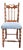 Vintage Chair in Carved Wood and Velvet, 1950s For Sale