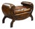 Regency Style Leather Stool, 1919 For Sale