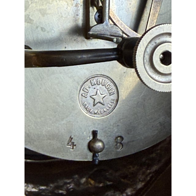 French Louis XV Revival Mantel Clock by AD Mougin, Late 19th Century For Sale - Image 17 of 18