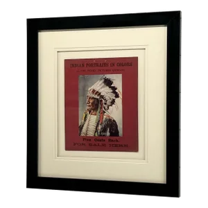 Original Color Photograph Indian Chief