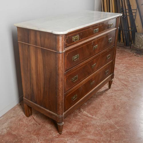 Chest of Drawers with Marble Top For Sale - Image 4 of 18