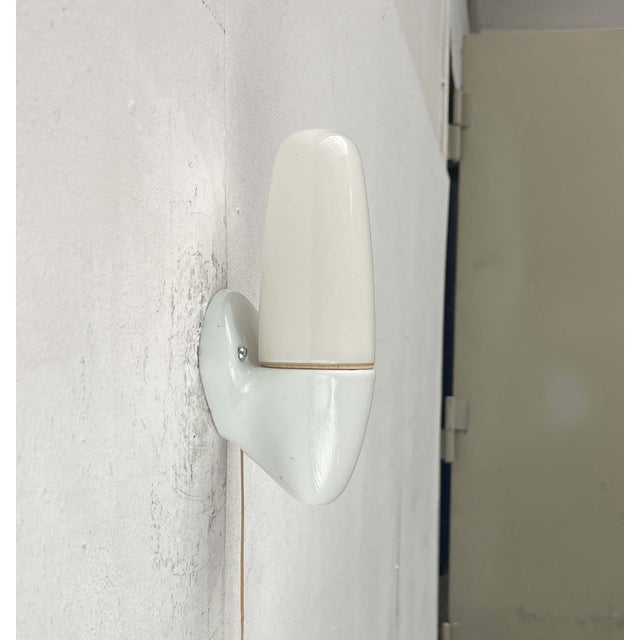 Mid-Century Modern German Ceramic 6065 Sconce by Wilhelm Wagenfeld for Lindner, 1950s, Set of 2 For Sale - Image 10 of 18