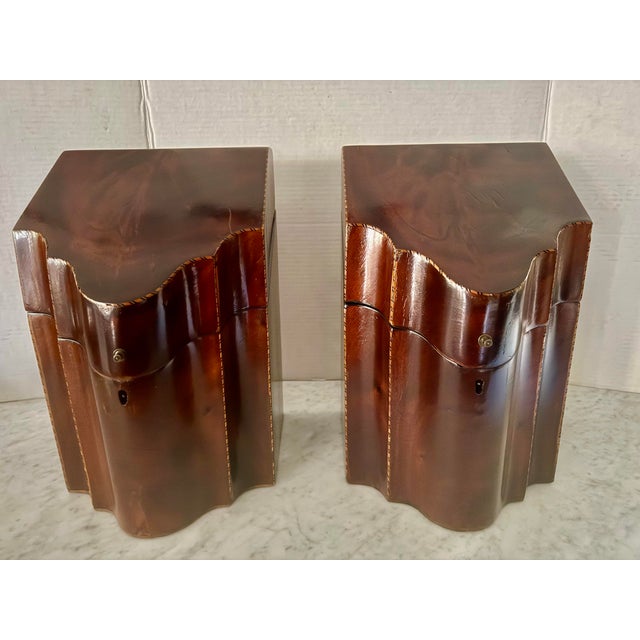 Pair of 19th Century Mahogany Letter Boxes With Satinwood Inlay For Sale - Image 10 of 10