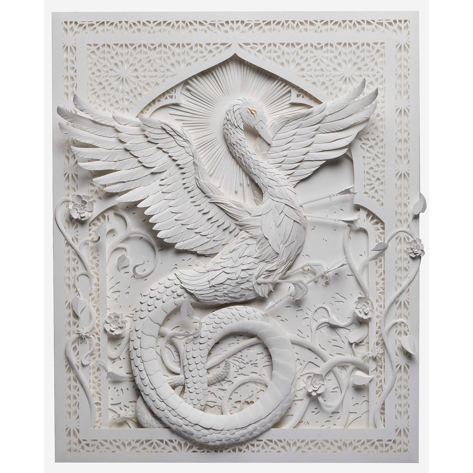Halcyon Song by Marisa Aragón Ware | Paper Sculpture of a bird with ...
