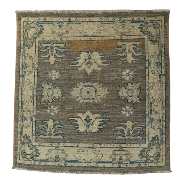Oushak Square Rug 3' x 3' #21352 For Sale
