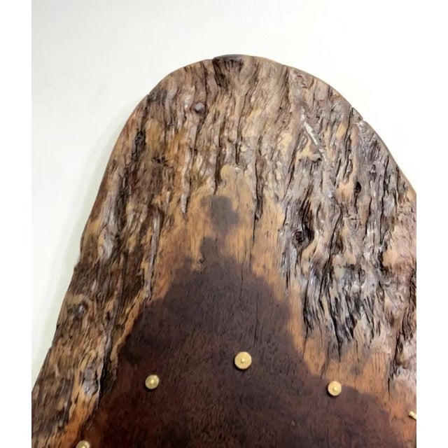 Solid Wood Vintage Wall Clock For Sale - Image 4 of 6