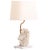 A striking naturalistic table lamp, the base formed from a substantial piece of genuine white branch coral, mounted on a...